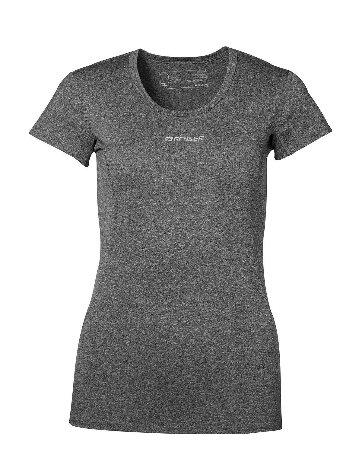 6: GEYSER Active T-shirt til Kvinder (Grå Meleret, M)