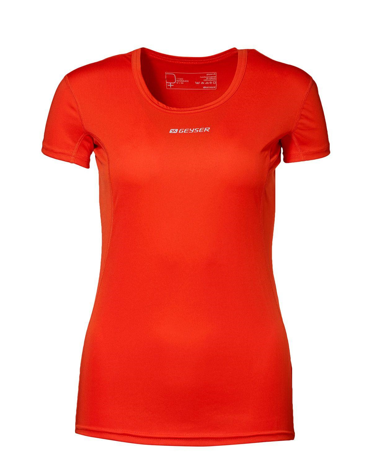 GEYSER Active T-shirt til Kvinder (Orange, 2XL)