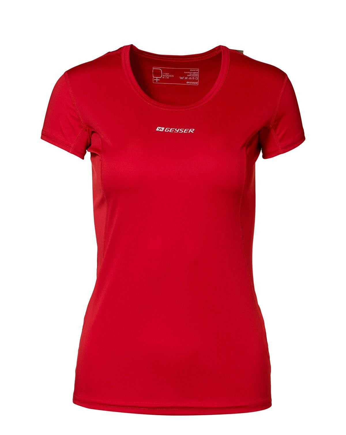 GEYSER Active T-shirt til Kvinder (Rød, XS)