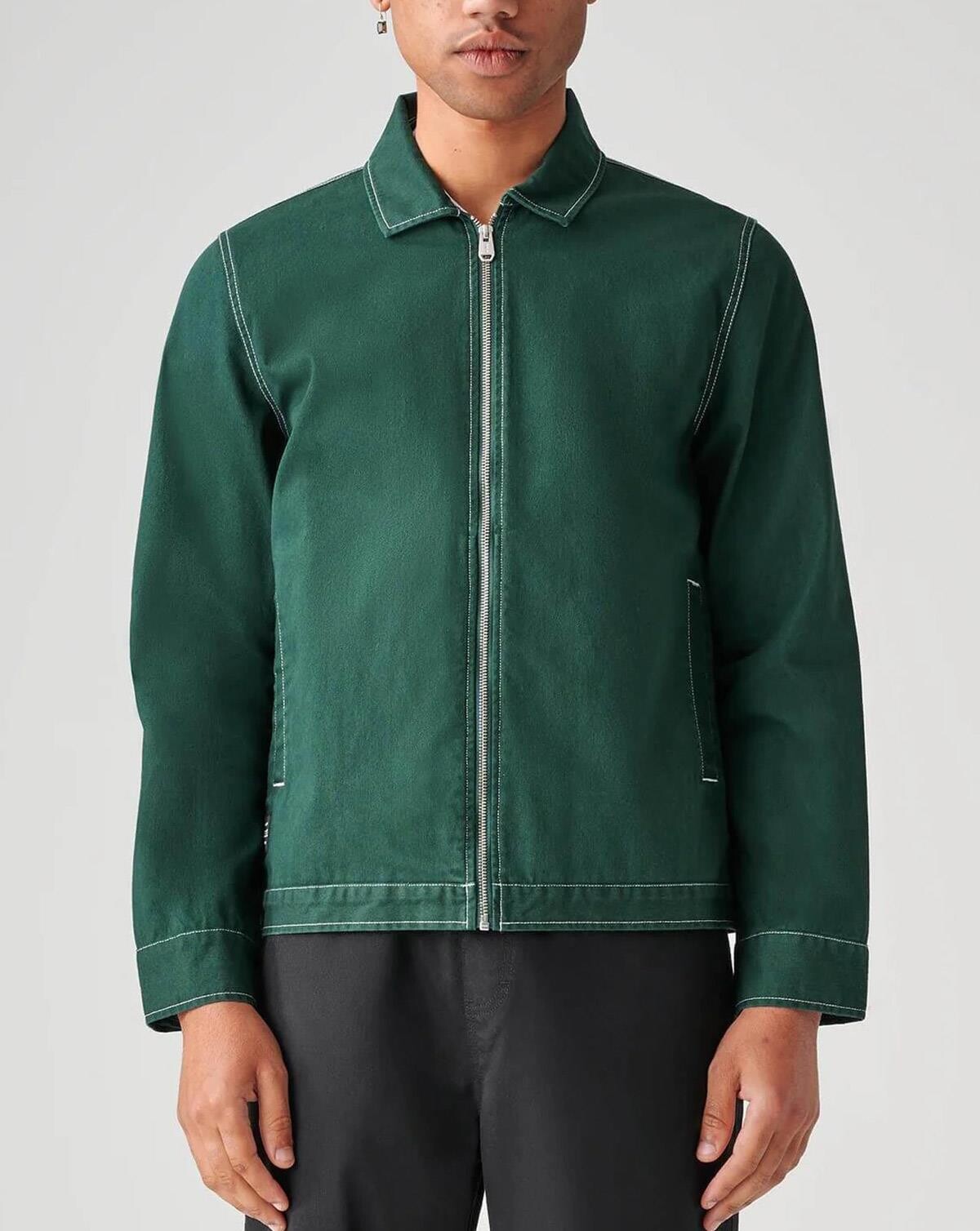 Globe Off Course Twill Jacket (Grøn, XL)