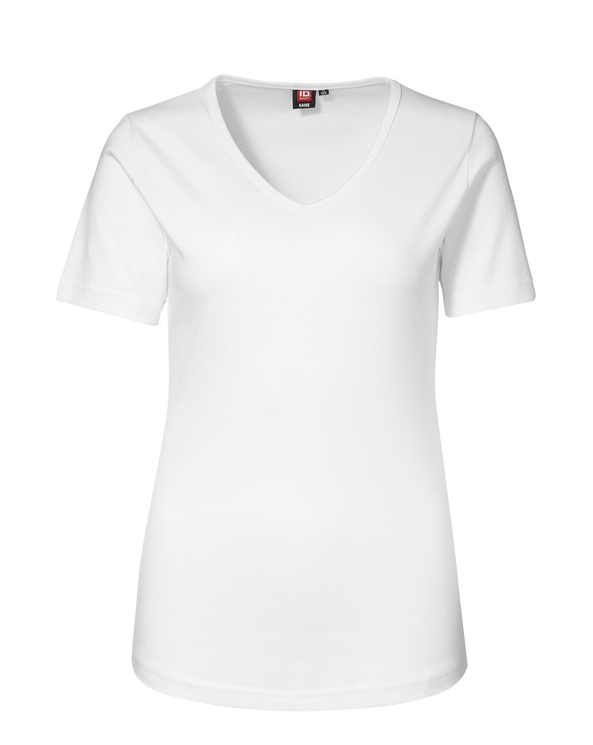 ID Feminin V-hals T-shirt (Hvid, L)