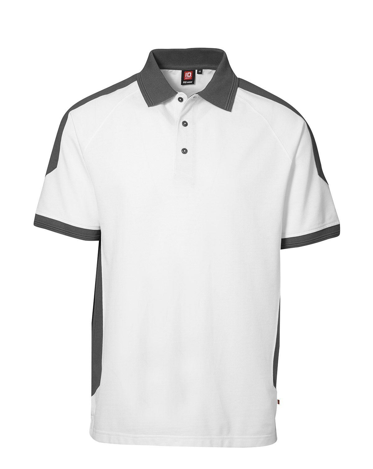 ID PRO Wear Poloshirt (Hvid, 5XL)