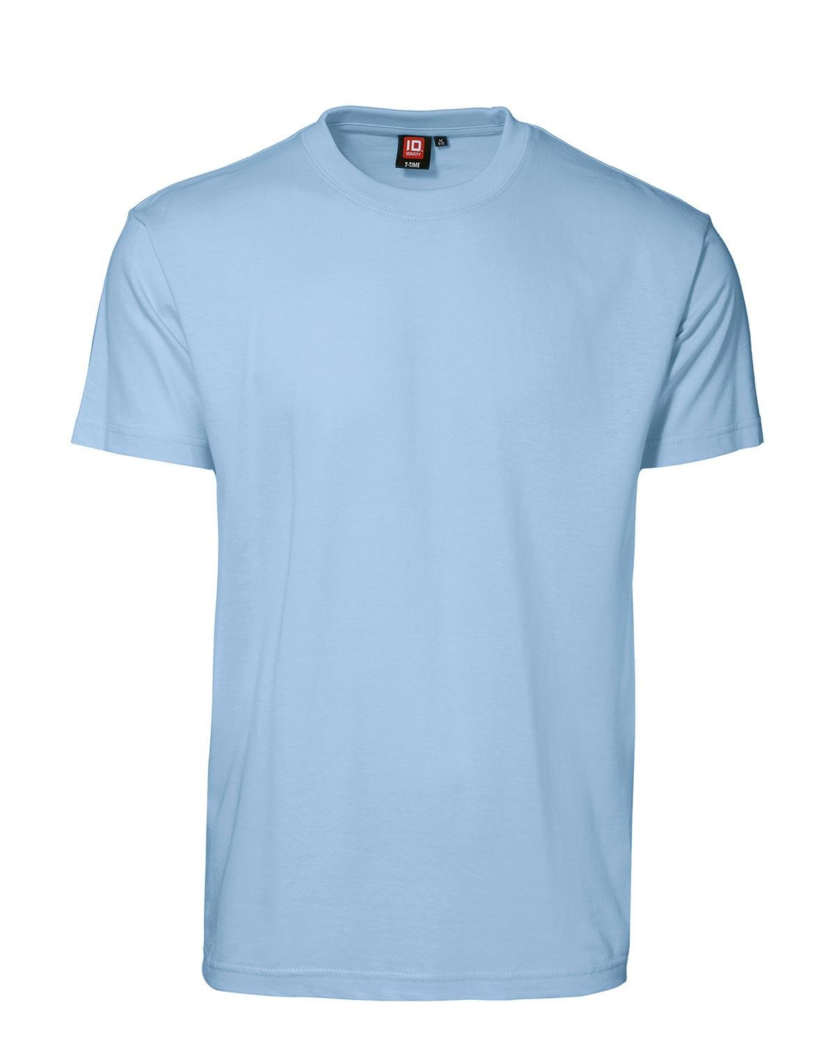 ID T-Time T-shirt, rund hals (Lyseblå, XL)