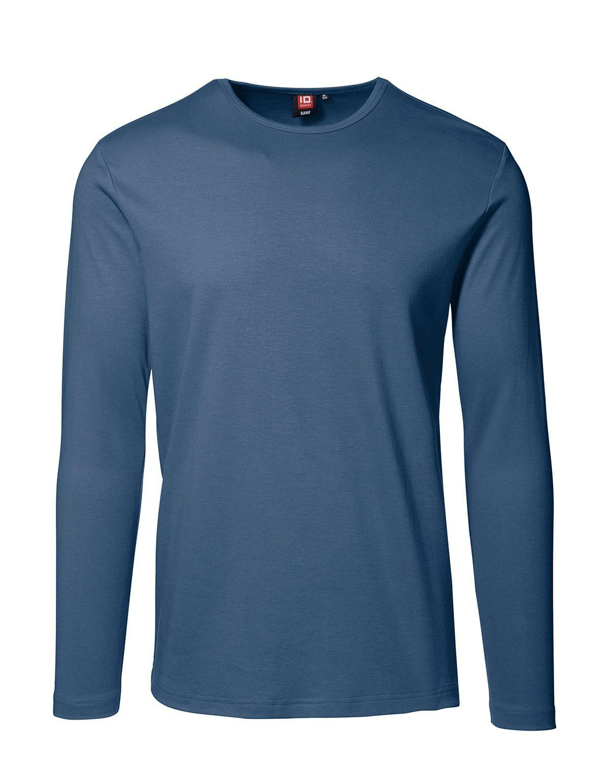 Se Indigo farvet langærmet t-shirt til mænd - XL hos Army Star