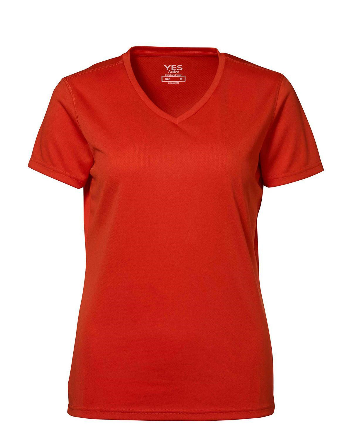 Billede af ID YES Svedtransporterende T-shirt til Kvinder (Orange, S) hos Army Star