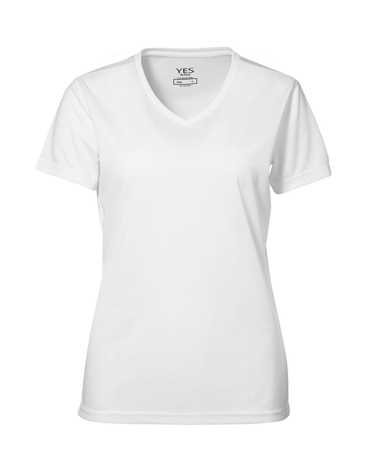 ID YES Svedtransporterende T-shirt til Kvinder (Hvid, S)