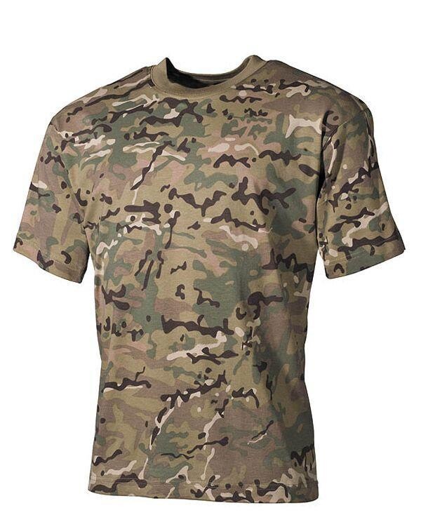 MFH Camouflage T-shirt til Børn (Multicam, 122-128 / S)