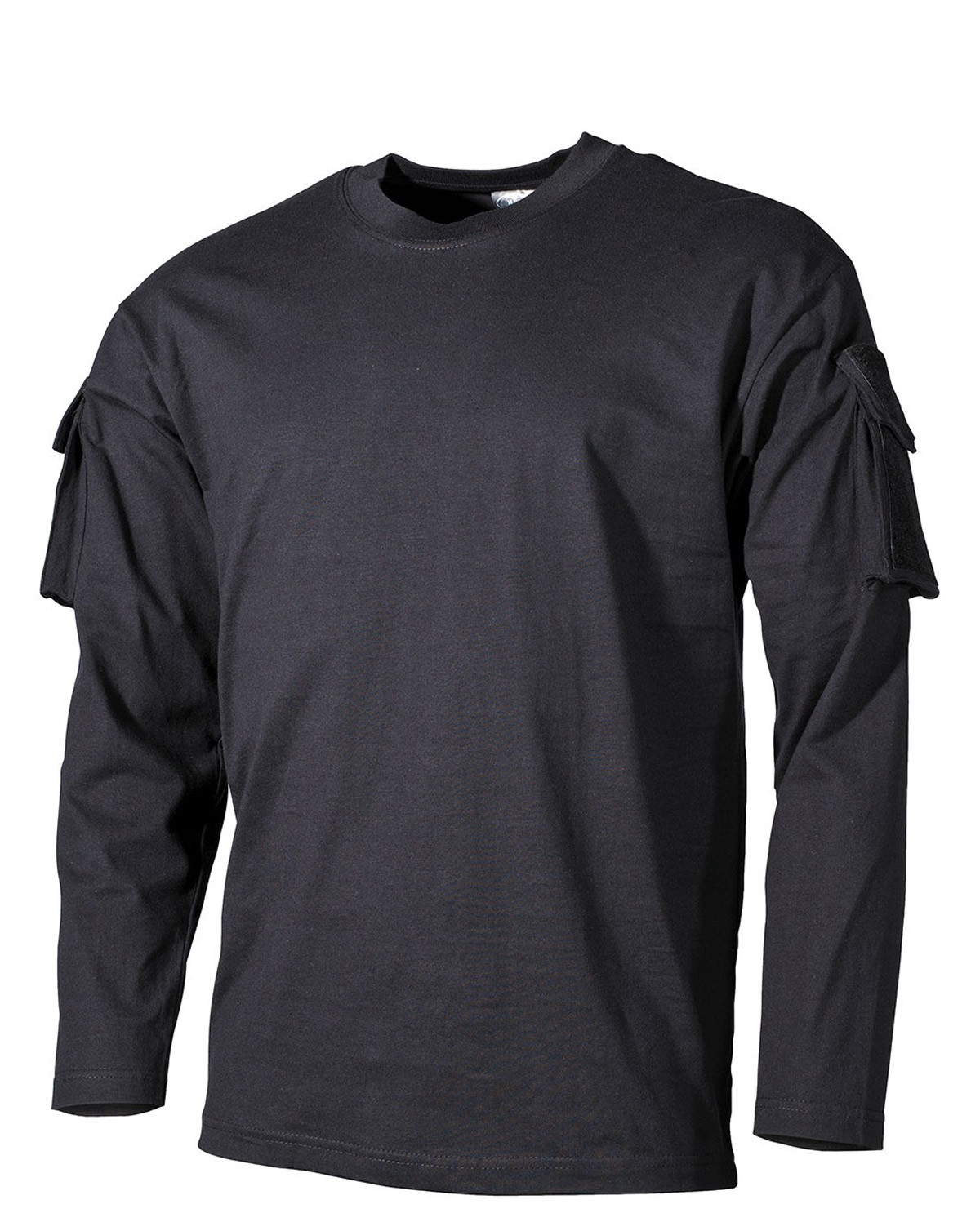 MFH Langærmet Cargo T-shirt (Sort, XL)