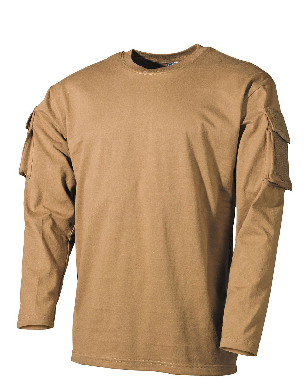 MFH Langærmet Cargo T-shirt (Coyote Brun, 3XL)