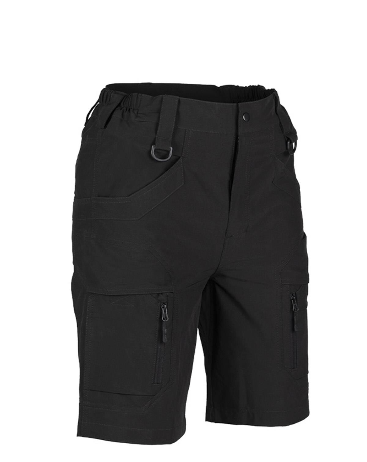 #2 - Mil-Tec Elastic Assault Shorts (Sort, XL)