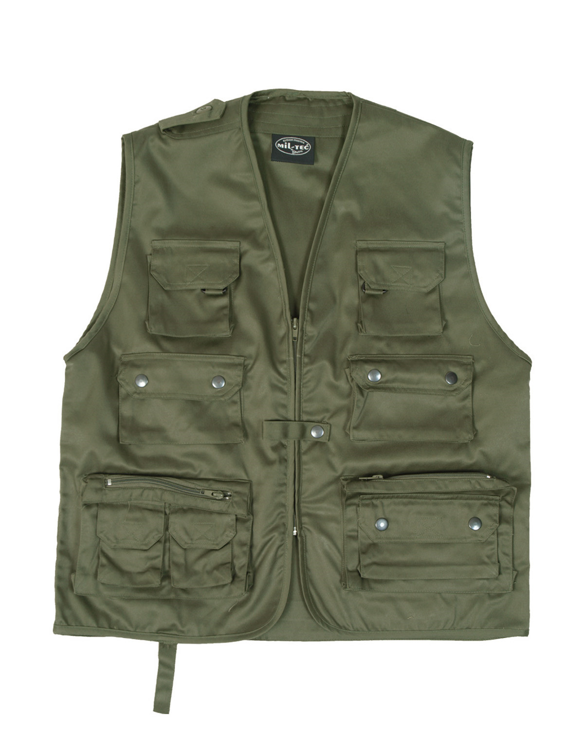 5: Mil-Tec Hunters Vest (Oliven, M)