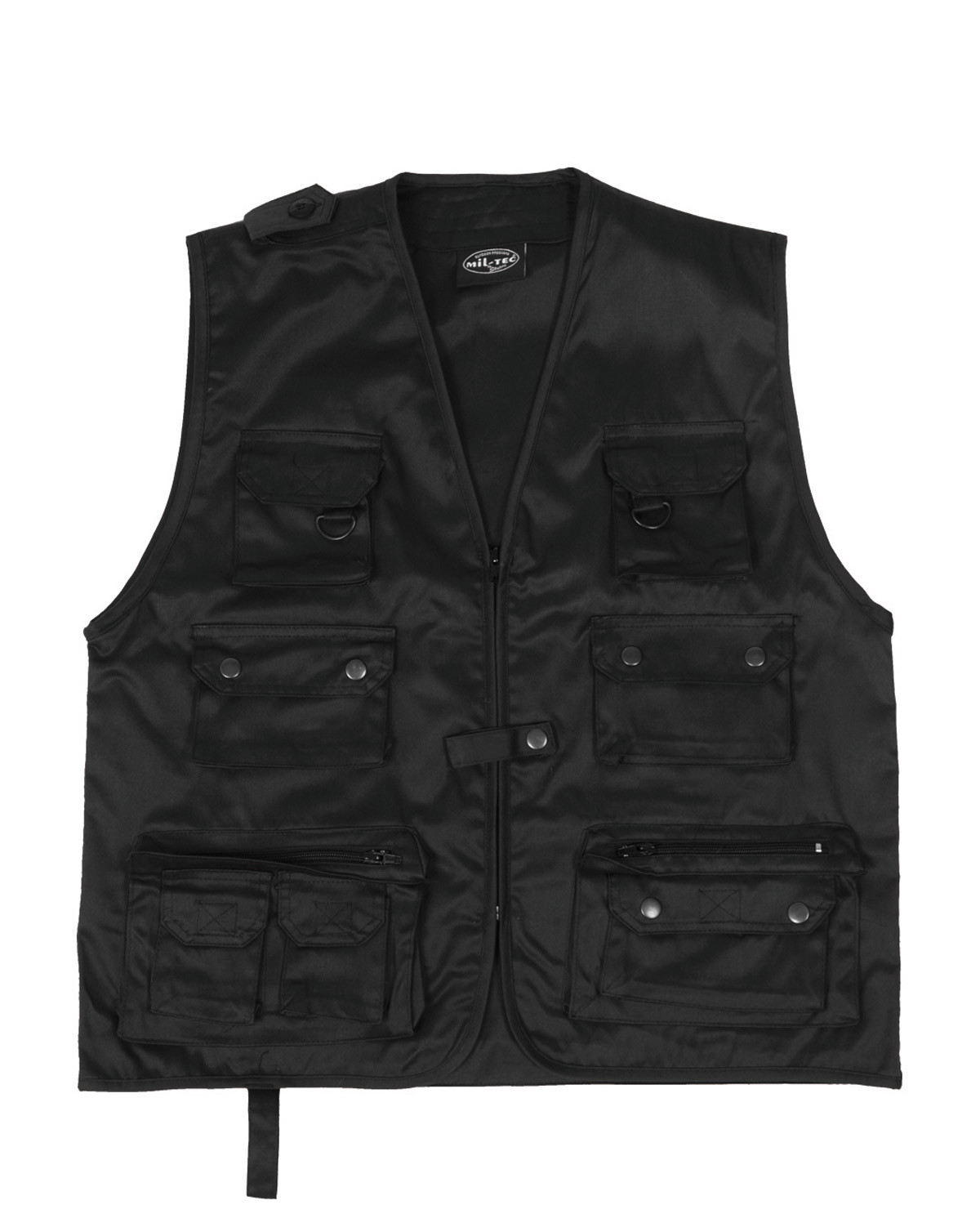 4: Mil-Tec Hunters Vest (Sort, XL)