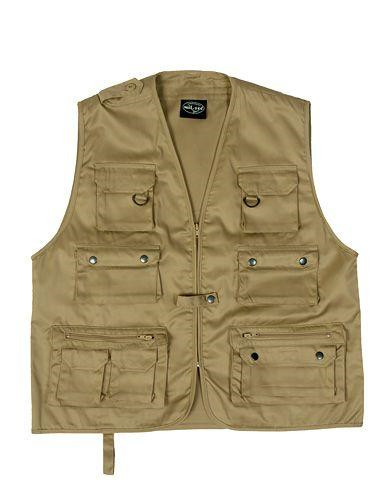 Mil-Tec Hunters Vest (Khaki, M)