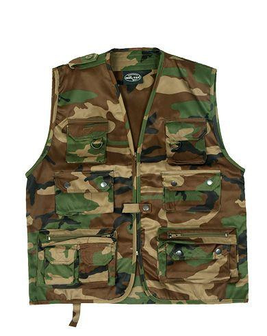 Mil-Tec Hunters Vest (Woodland, M)