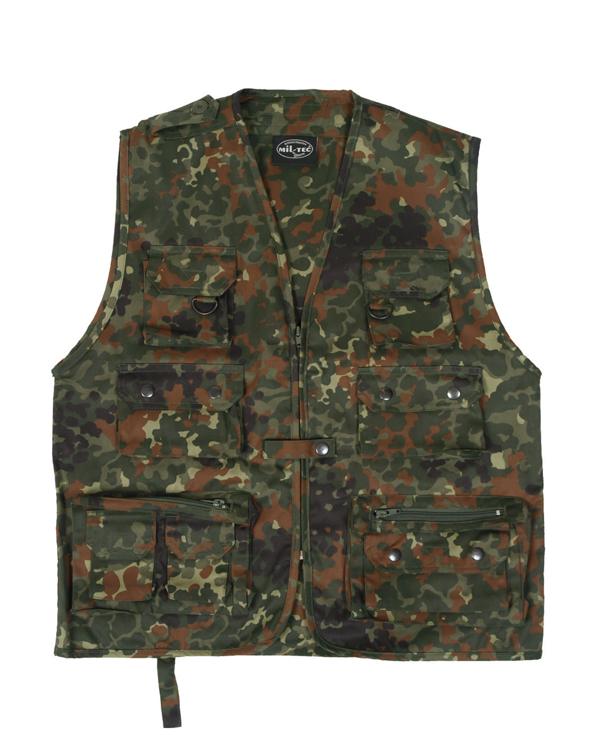 Mil-Tec Hunters Vest (BW Flecktarn Camo, S)