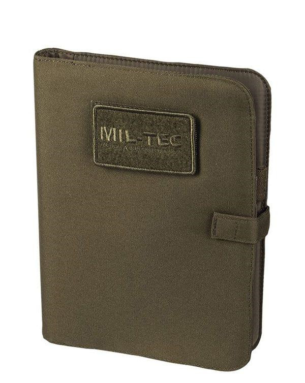 4: Mil-Tec Notesbog med cover Medium (Oliven, One Size)