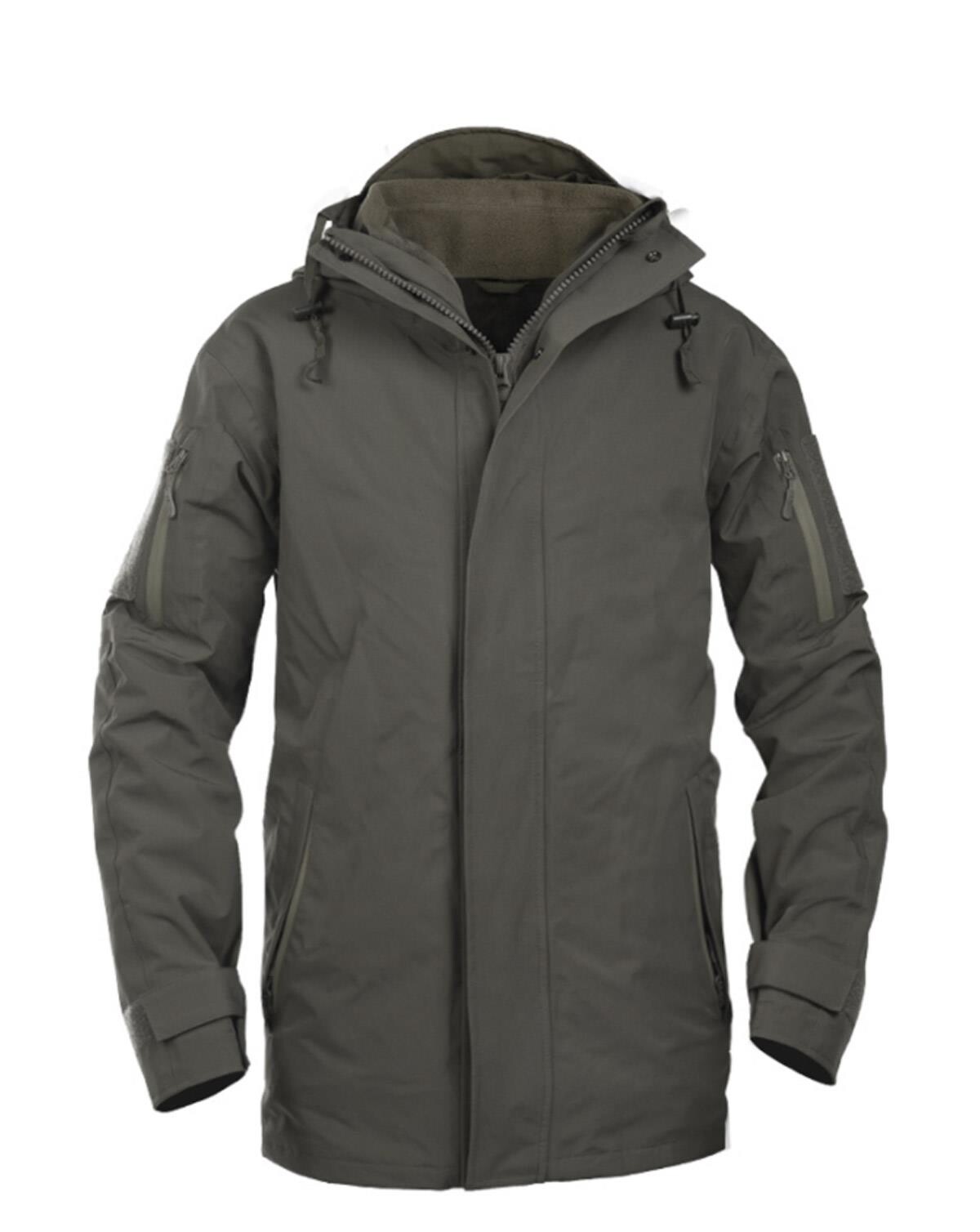 3: Mil-Tec Wet Weather Jacket - Fleece Liner Gen.II (Oliven, 2XL)