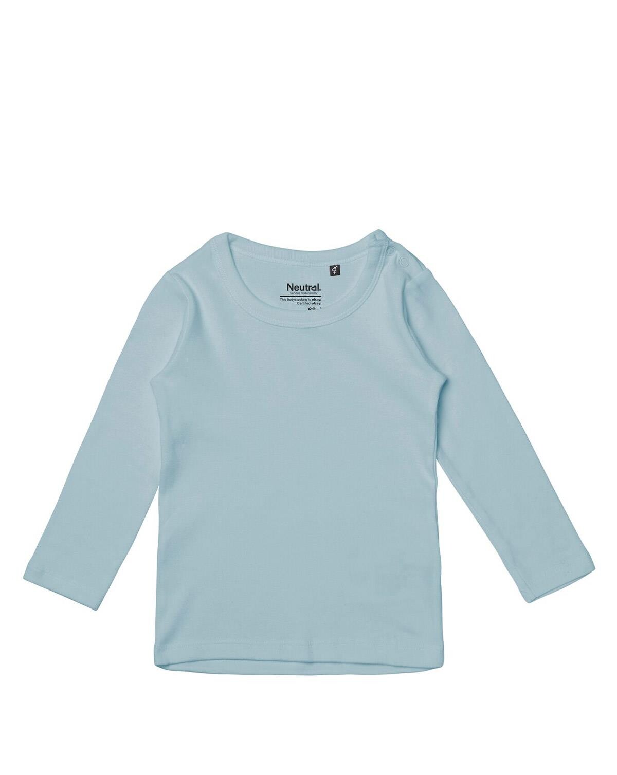 Billede af Neutral Organic - Baby Long Sleeve T-shirt (Lyseblå, 80)
