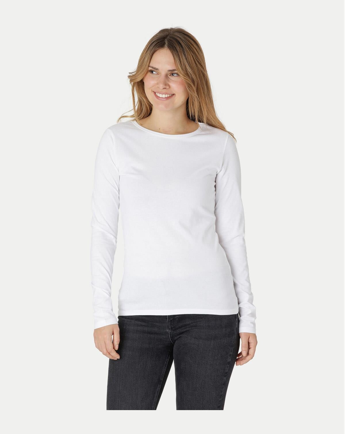 Neutral Organic - Ladies Long Sleeve T-shirt (Hvid, XS)