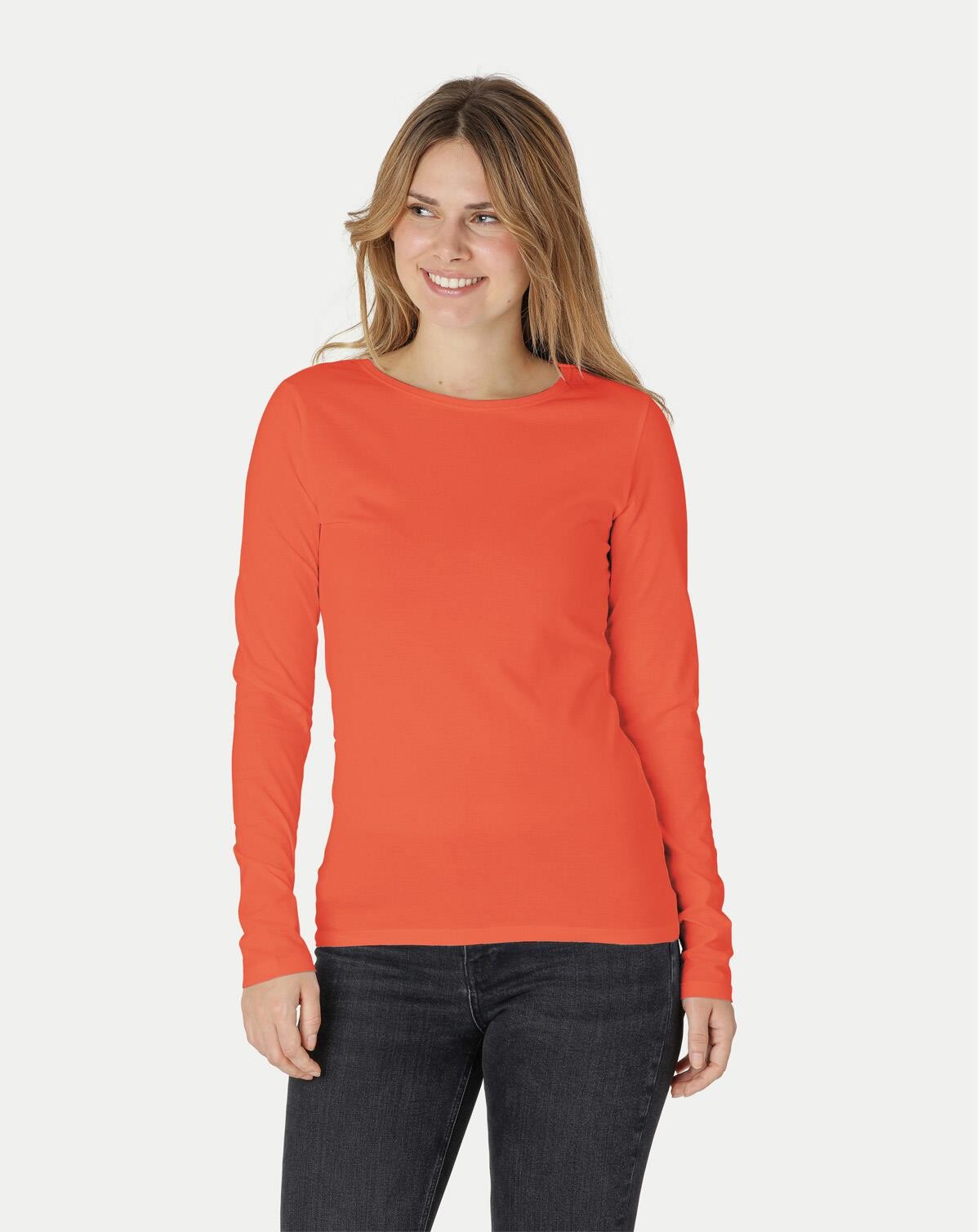 Neutral Organic - Ladies Long Sleeve T-shirt (Orange, XS)
