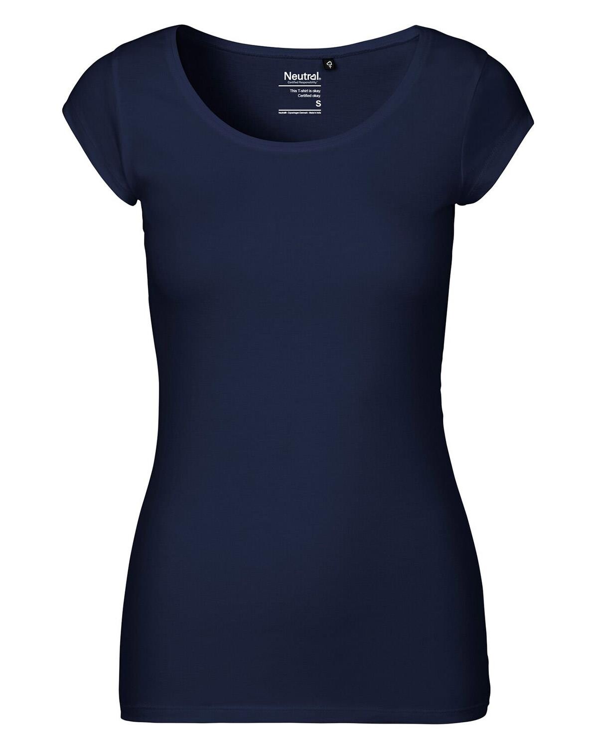 Neutral Organic - Ladies Round neck Short Sleeve Tee (Navy, L)