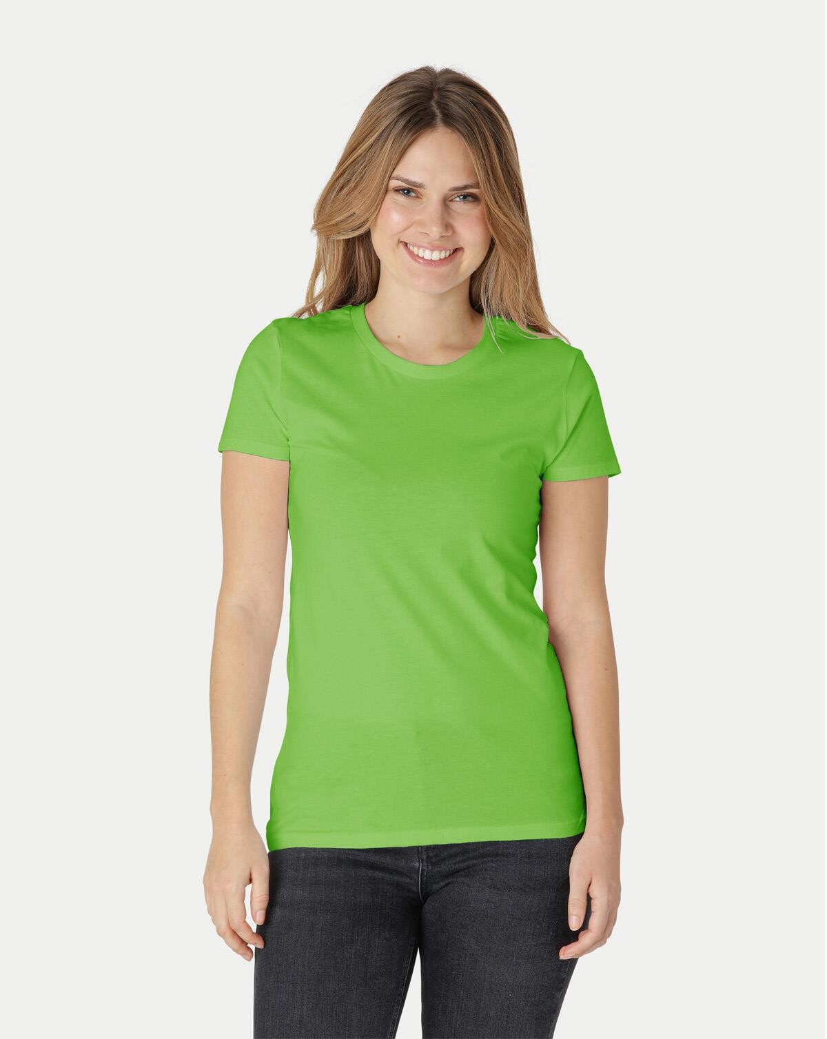 Billede af Neutral Organic - Ladies Fitted T-shirt (Lime, 2XL)