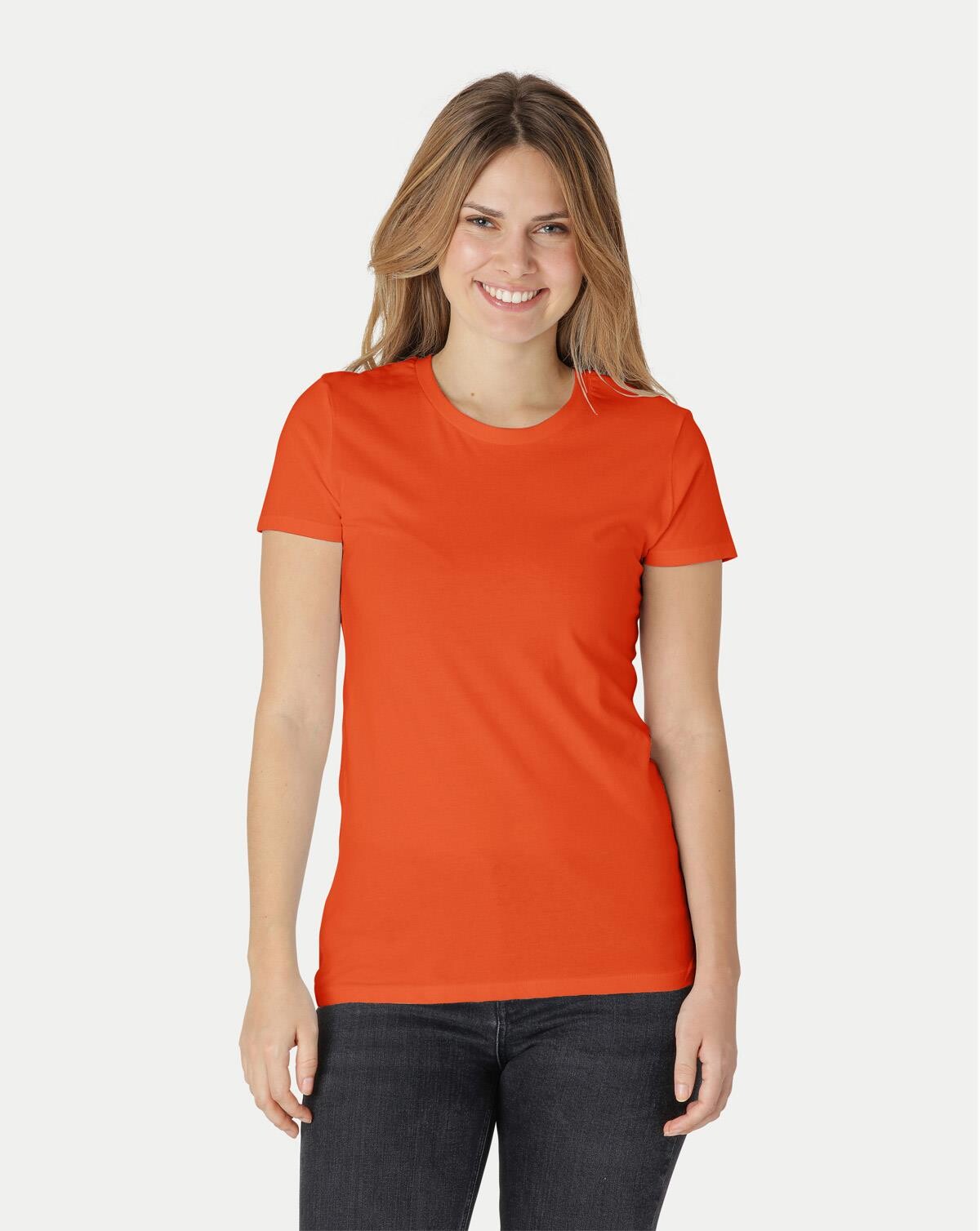 Billede af Neutral Organic - Ladies Fitted T-shirt (Orange, 2XL)