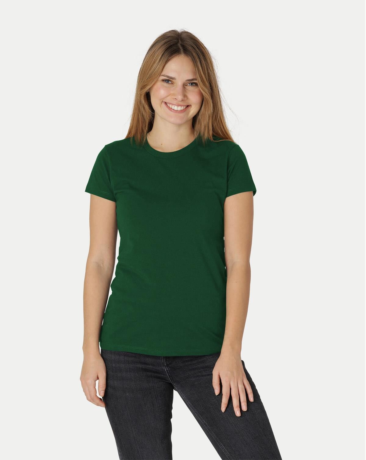 Billede af Neutral Organic - Ladies Fitted T-shirt (Flaskegrøn, M)