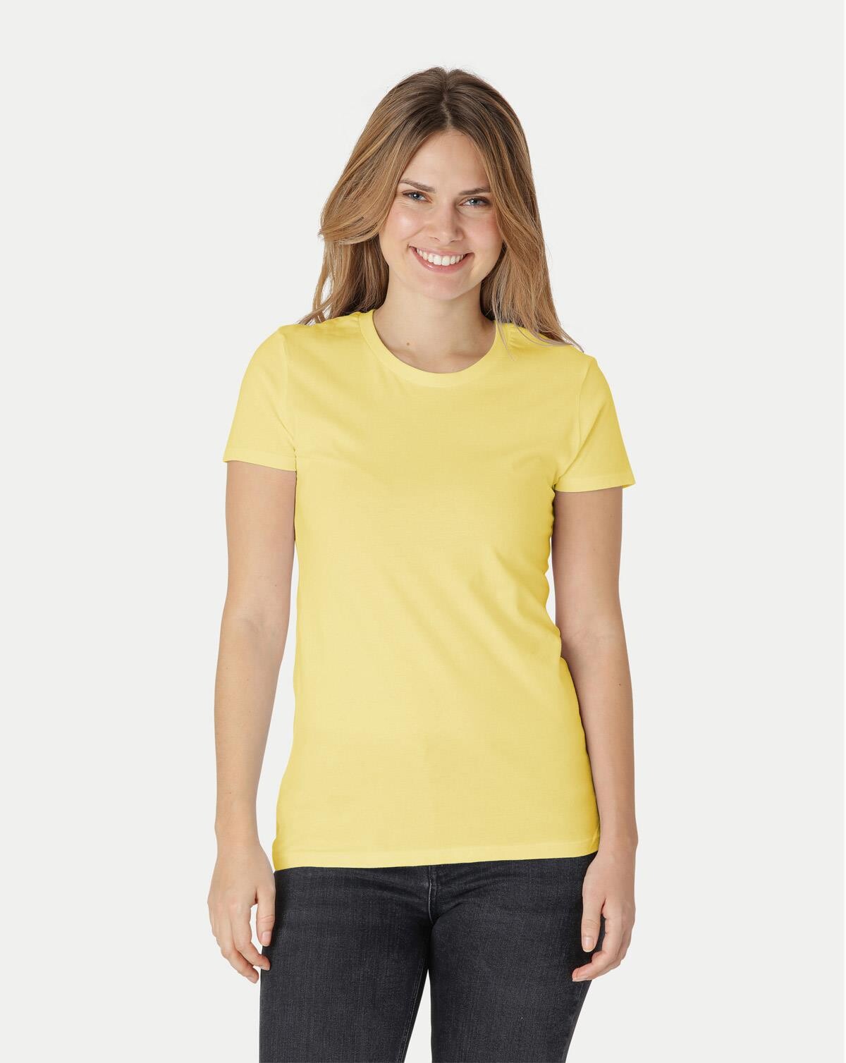 Billede af Neutral Organic - Ladies Fitted T-shirt (Safety Yellow, M)