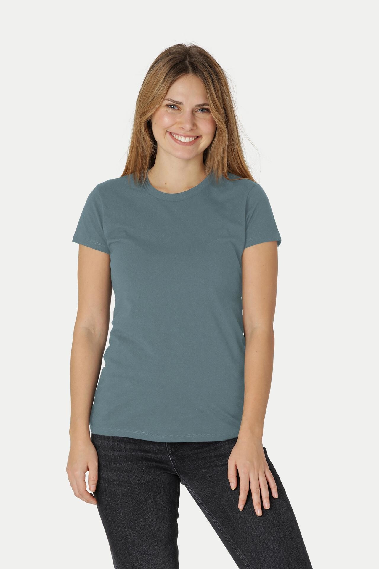 Billede af Neutral Organic - Ladies Fitted T-shirt (Teal, 2XL)