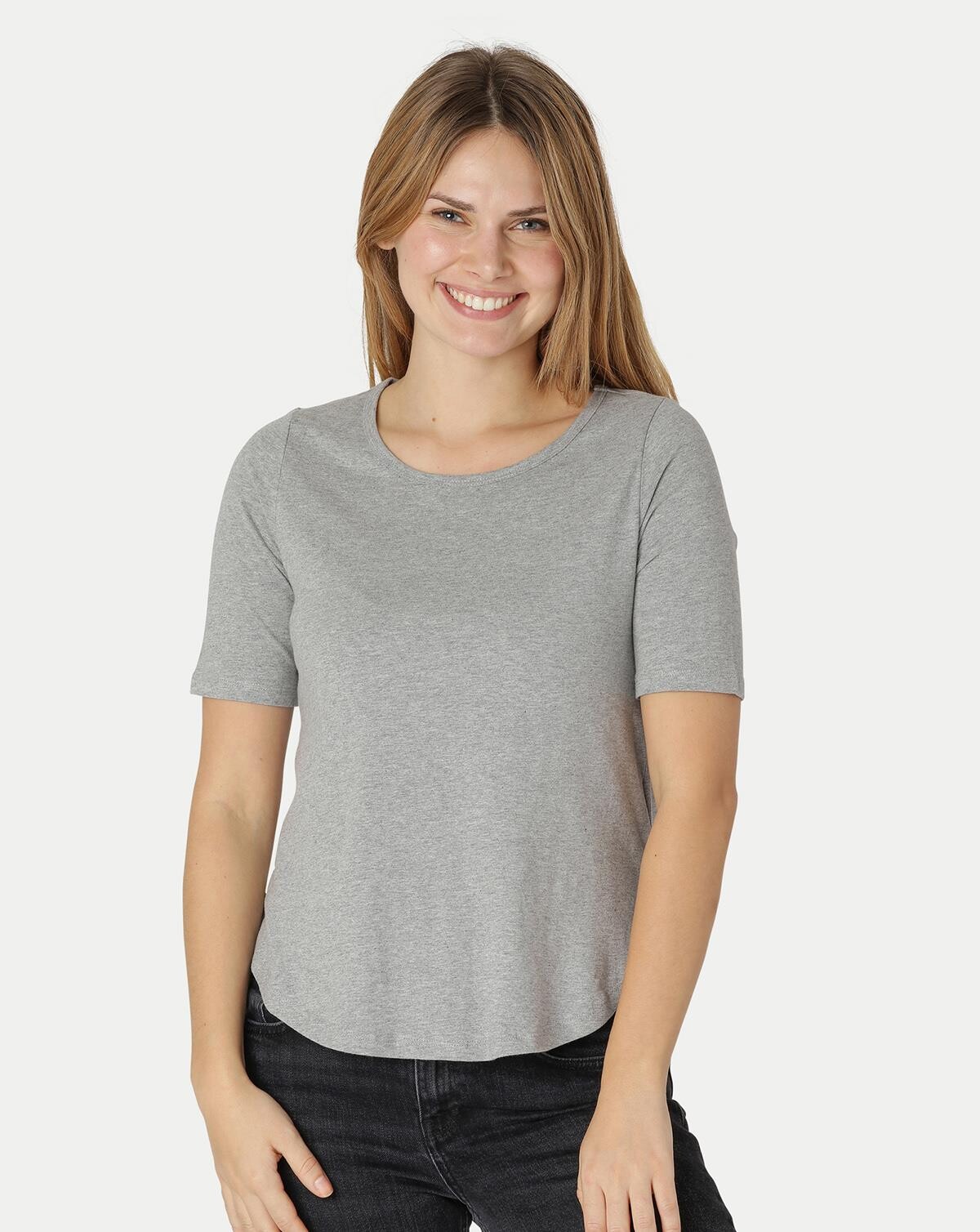 Neutral Organic - Ladies Half Sleeve T-shirt (Grå, M)