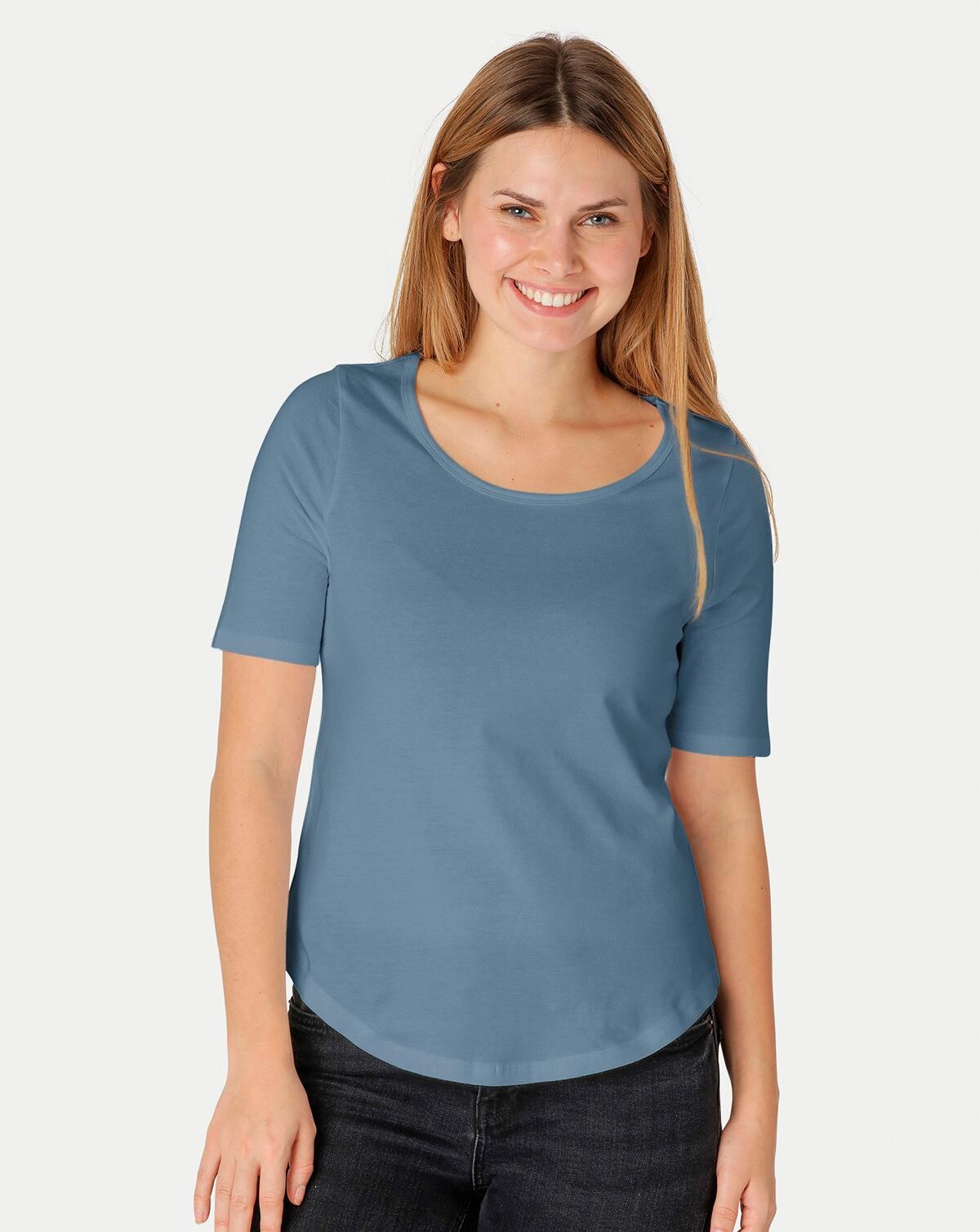 Neutral Organic - Ladies Half Sleeve T-shirt (Indigo, L)