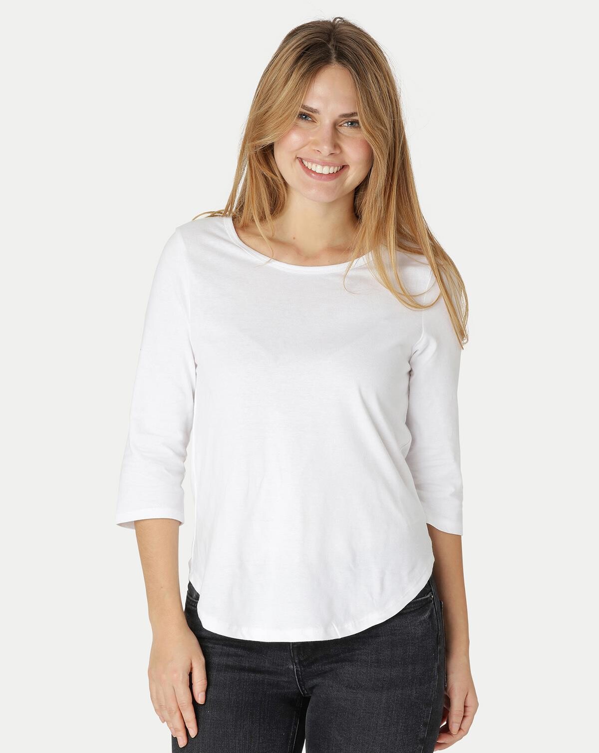Neutral Organic - Ladies Three Quarter Sleeve T-shirt (Hvid, XL)