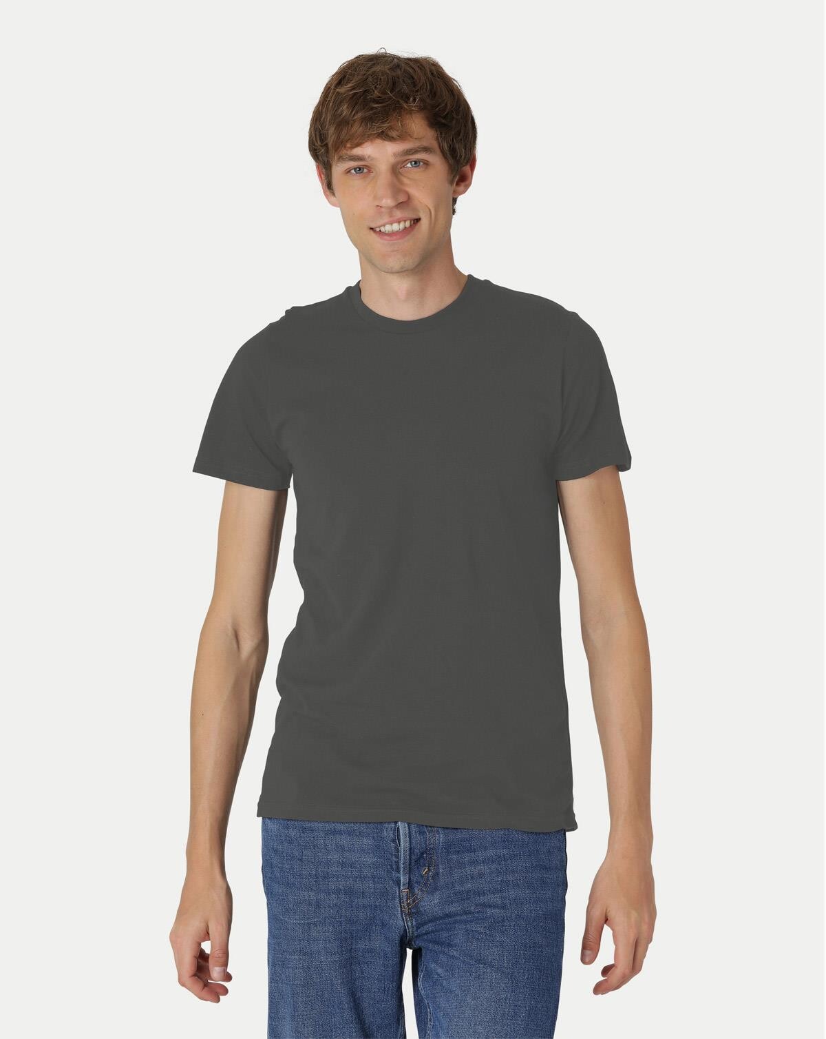Billede af Neutral Organic - Mens Fitted T-shirt (Charcoal, 3XL)