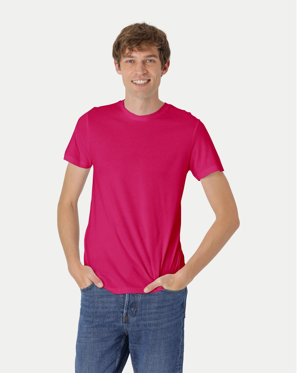 Billede af Neutral Organic - Mens Fitted T-shirt (Pink, XL)