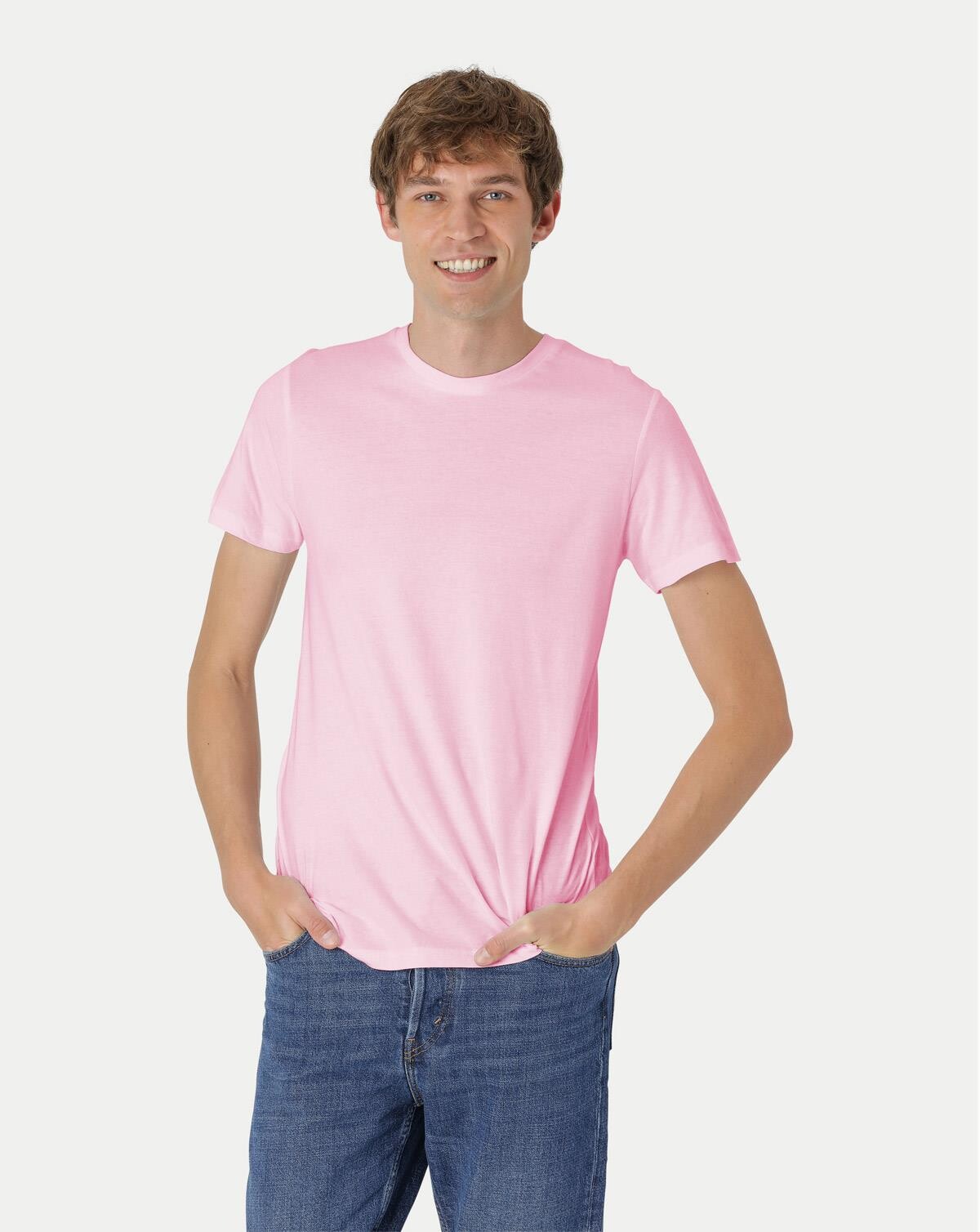 Billede af Neutral Organic - Mens Fitted T-shirt (Light Rose, XL)