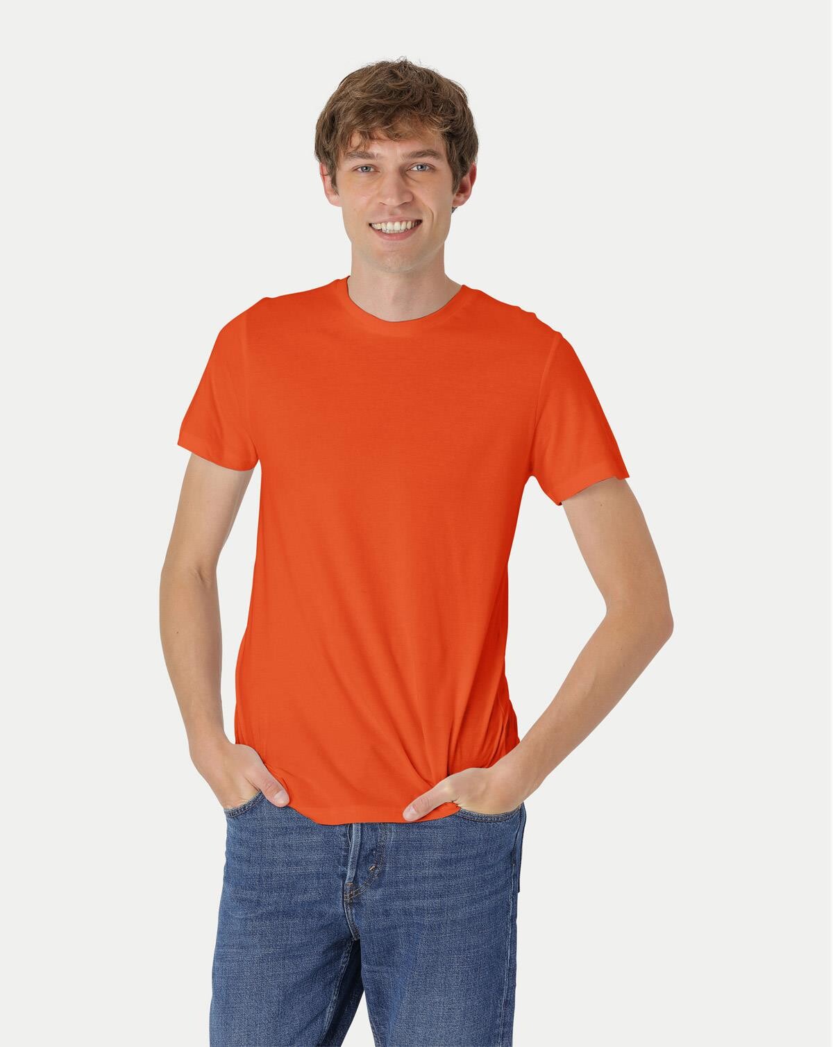 Billede af Neutral Organic - Mens Fitted T-shirt (Orange, M)
