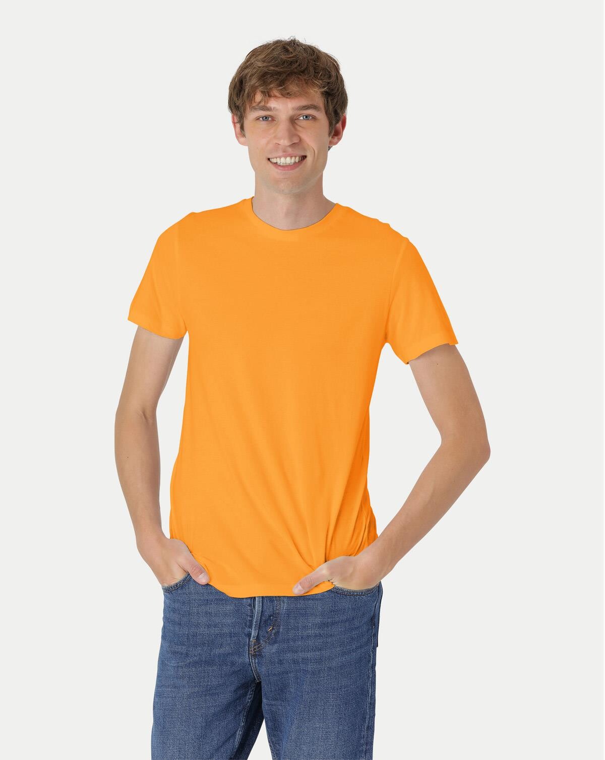Billede af Neutral Organic - Mens Fitted T-shirt (Papaya, M)