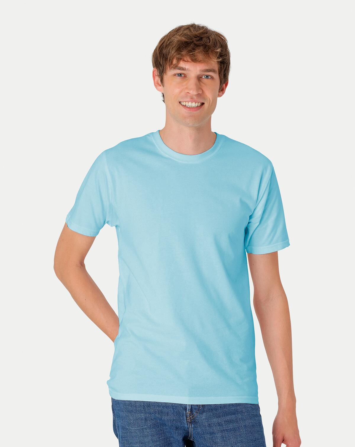 Billede af Neutral Organic - Mens Classic T-shirt (Lyseblå, M)