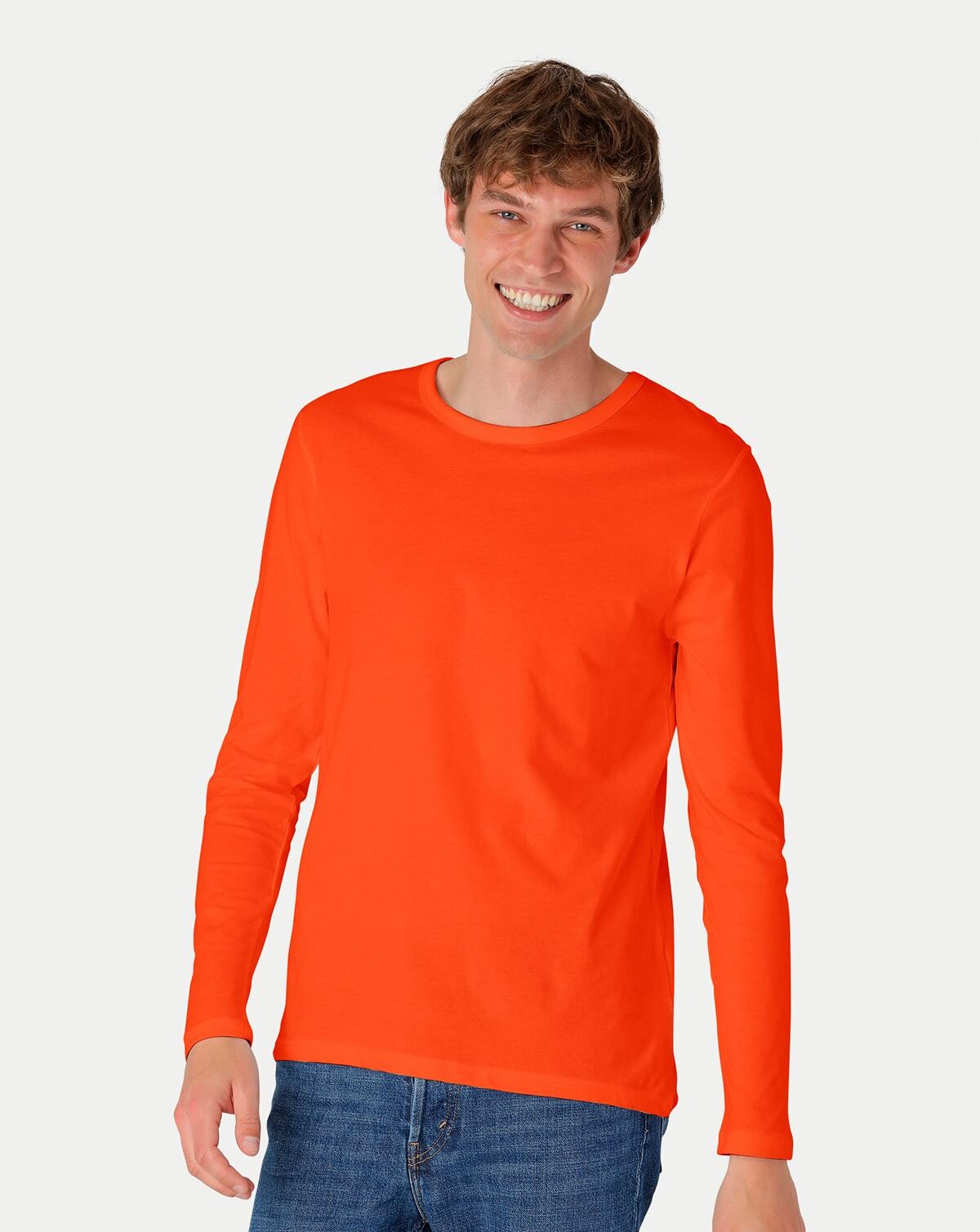 Billede af Neutral Organic - Mens Long Sleeve T-shirt (Orange, S)