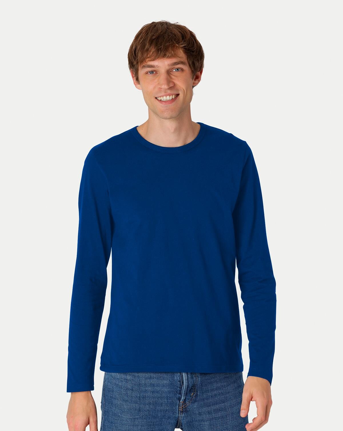 Neutral Organic - Mens Long Sleeve T-shirt (Kongeblå, 3XL)