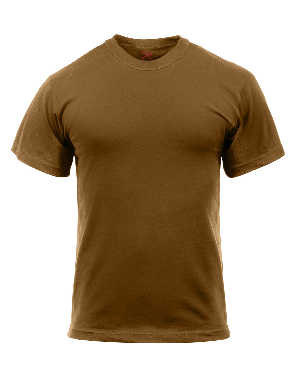 Rothco Army T-Shirt - Poly/Bomuld (Brun, XL)