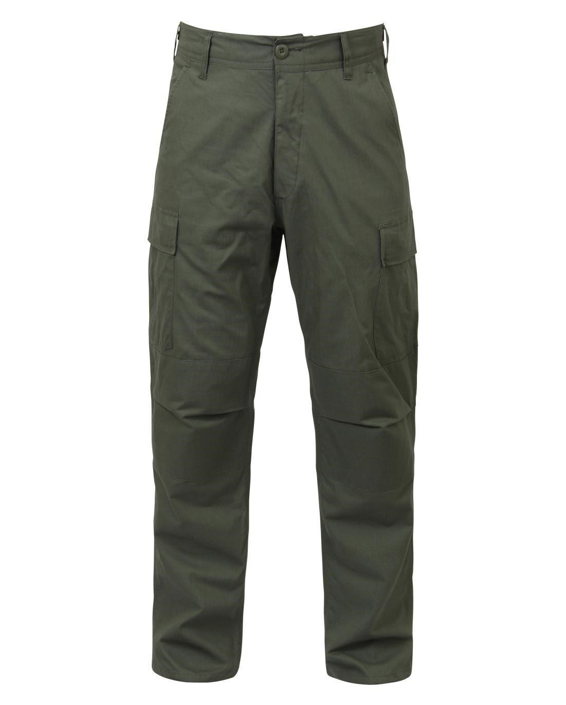 Rothco BDU Bukser i Rip-Stop (Oliven, X-Large / 35"-43")