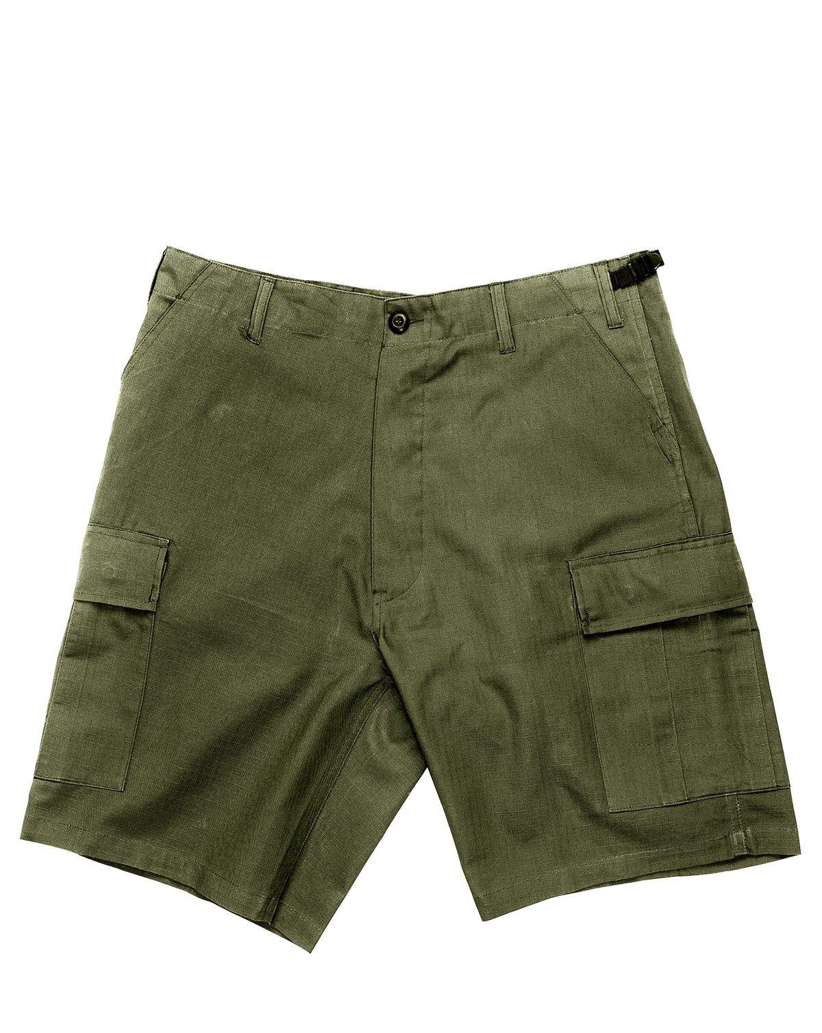 Rothco BDU Shorts i Rip-Stop (Oliven, X-Large / 35"-43")