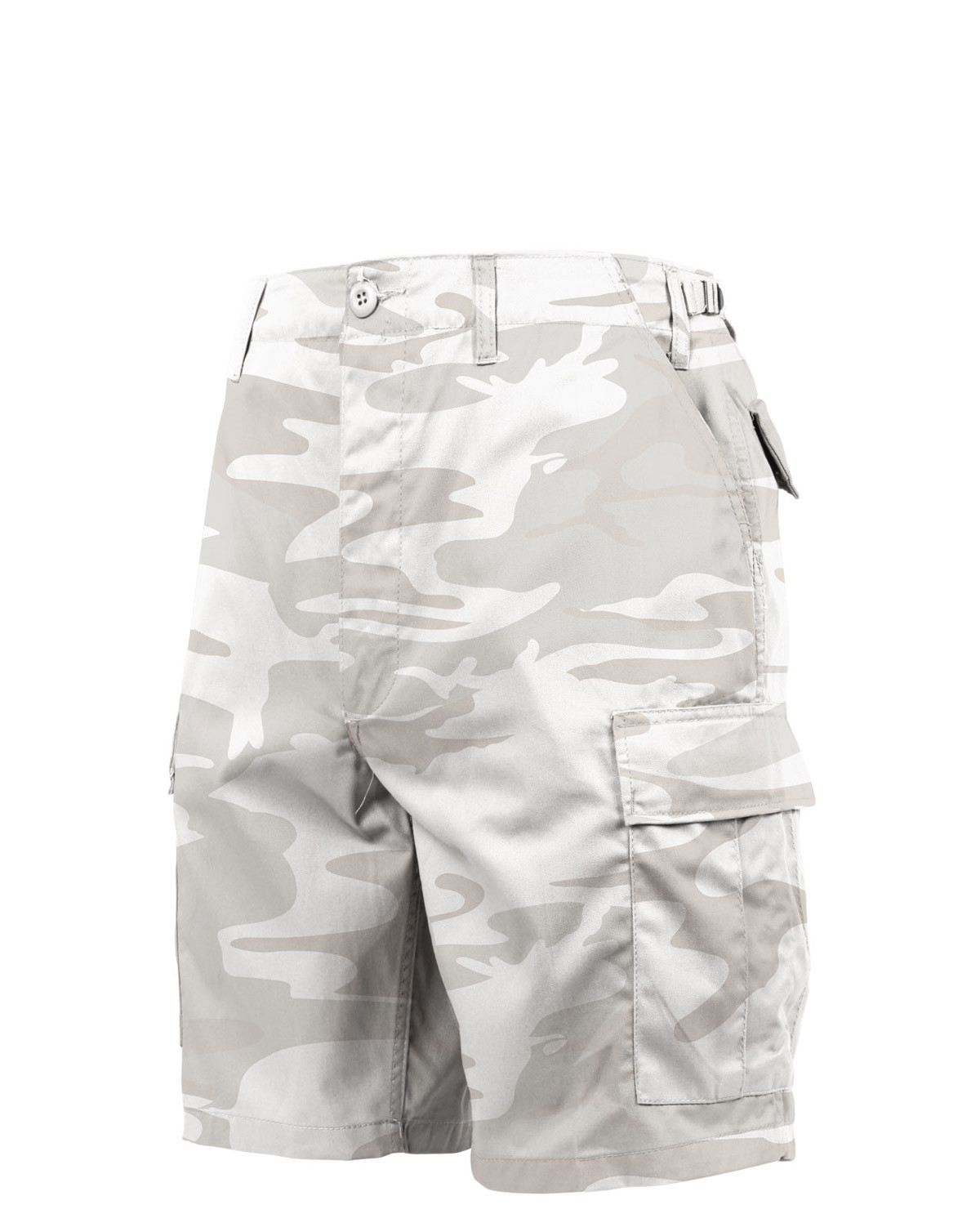 Rothco BDU Shorts (White Camo, X-Large / 35"-43")