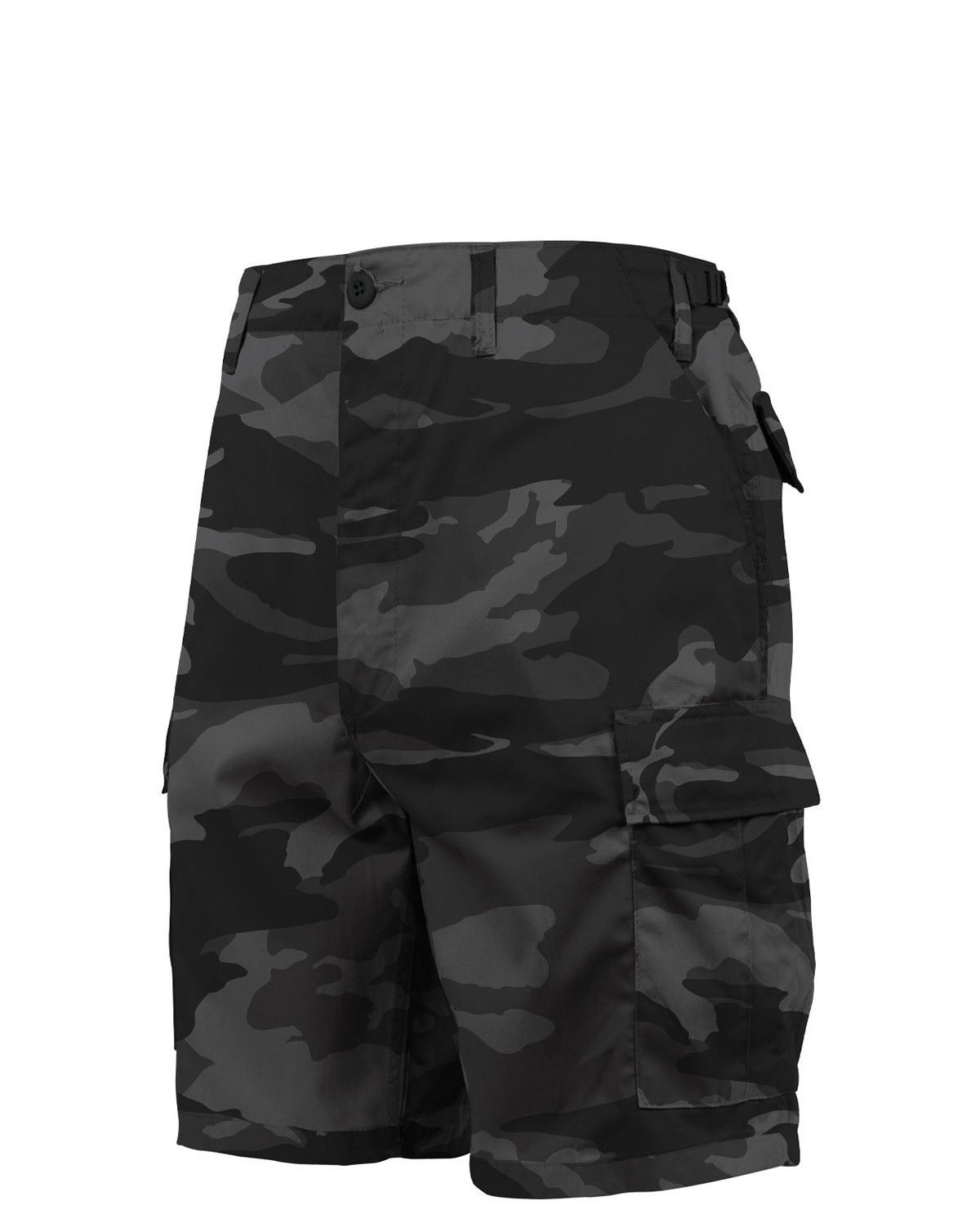 Rothco BDU Shorts (Black Camo, Medium / 31"-35")
