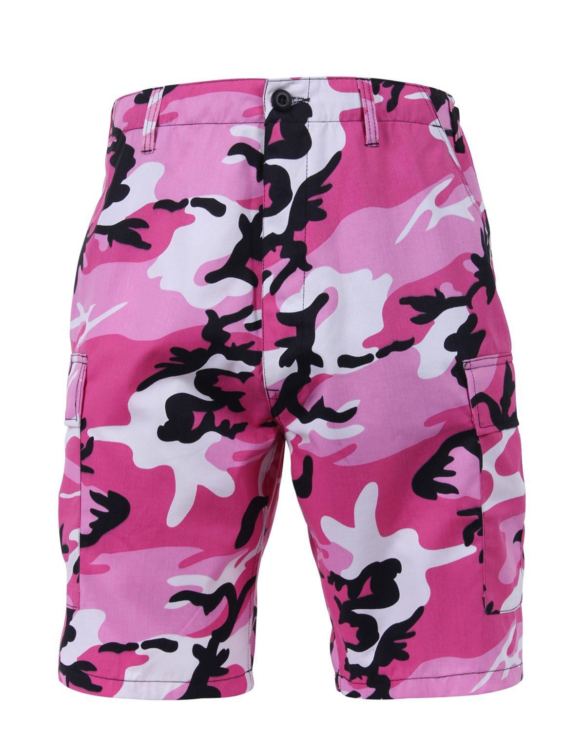 Rothco BDU Shorts (Pink Camo, Large / 35"-39") (613902654242)