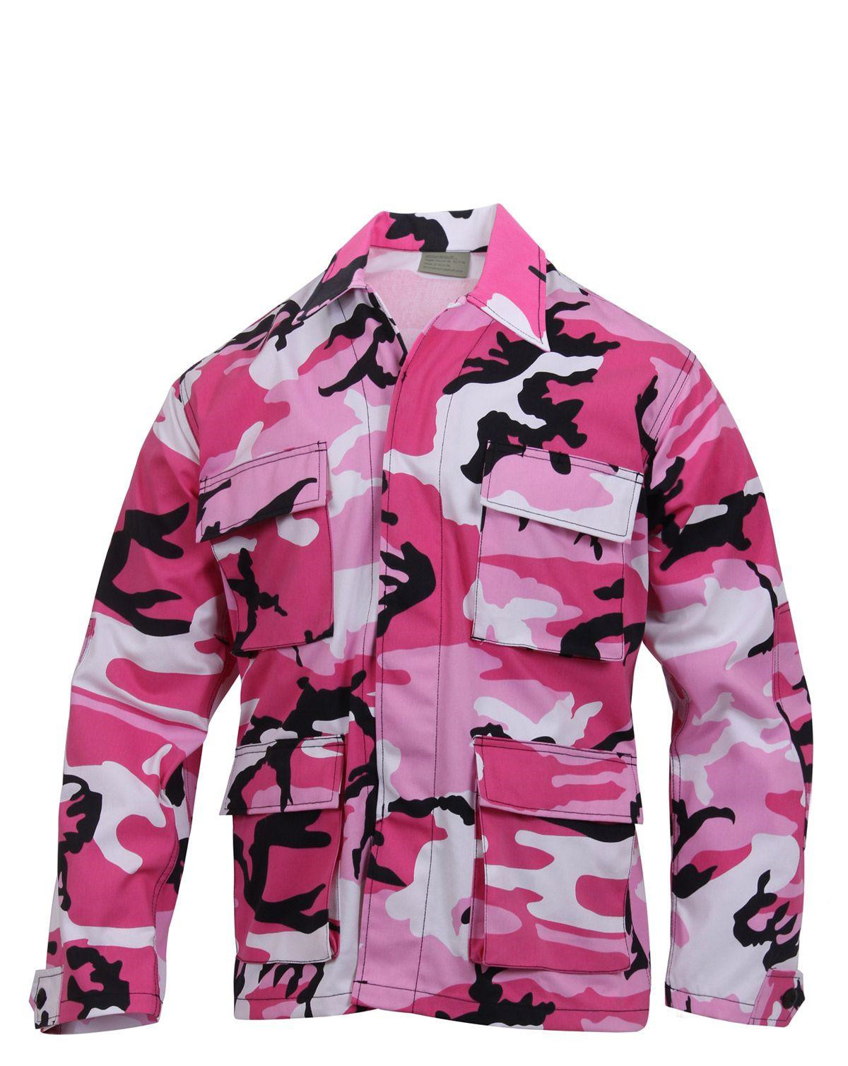 Rothco BDU Skjorte (Pink Camo, XS)