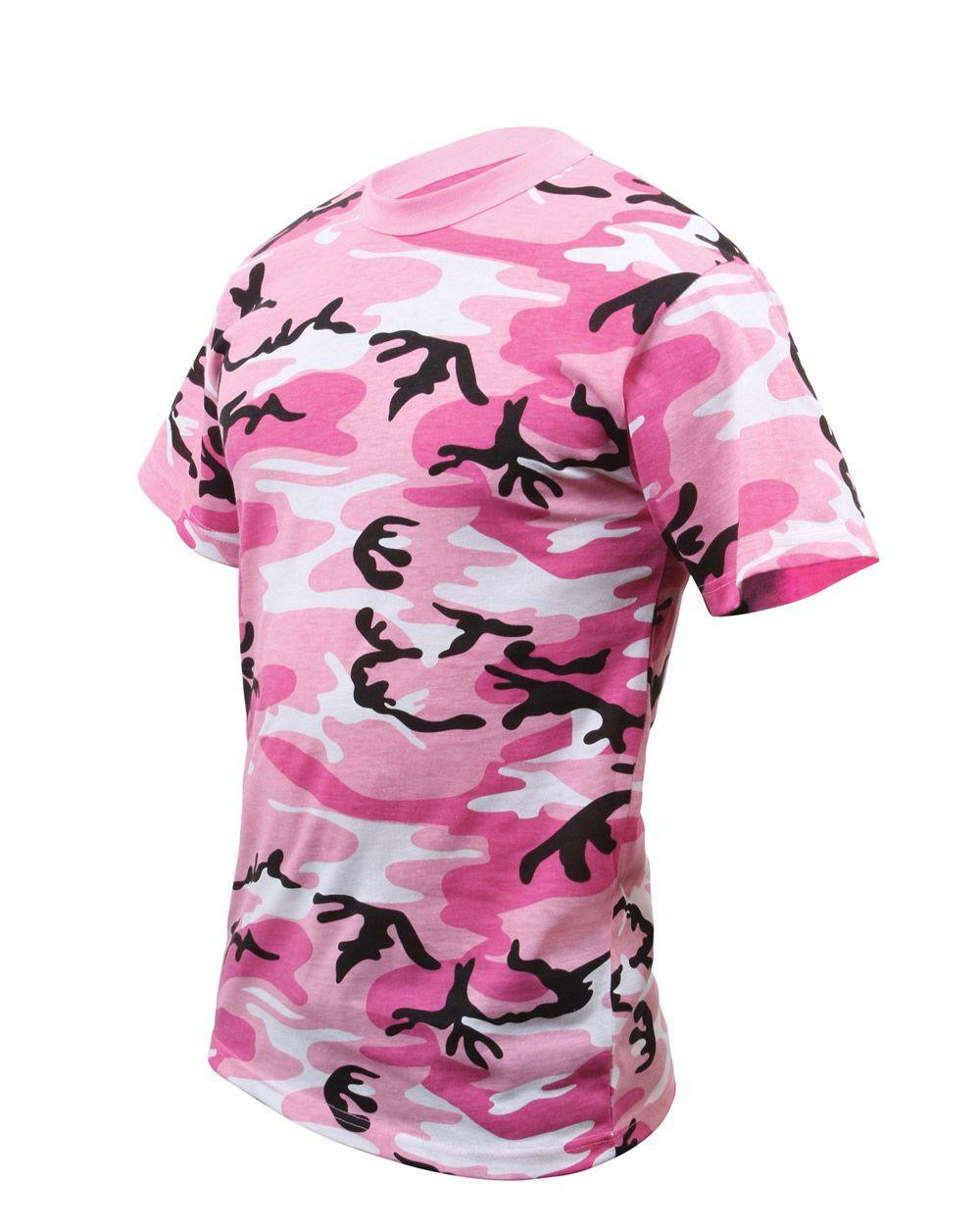 Rothco Camo T-shirts til Børn (Pink Camo, 134-140 / M)