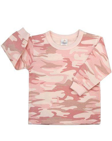 Rothco Camouflage T-shirt til Baby (Pink Camo, 56 / 3-5 måneder)